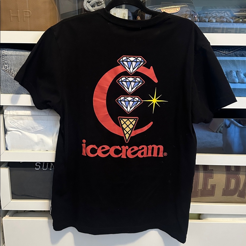 Icecream Diamonds T-shirt‎ in black